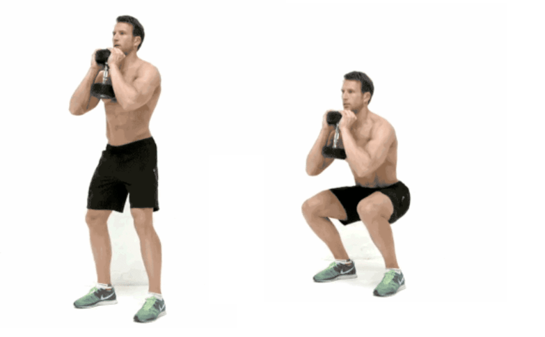 Squats with dumbbells help you lose weight and train your leg muscles